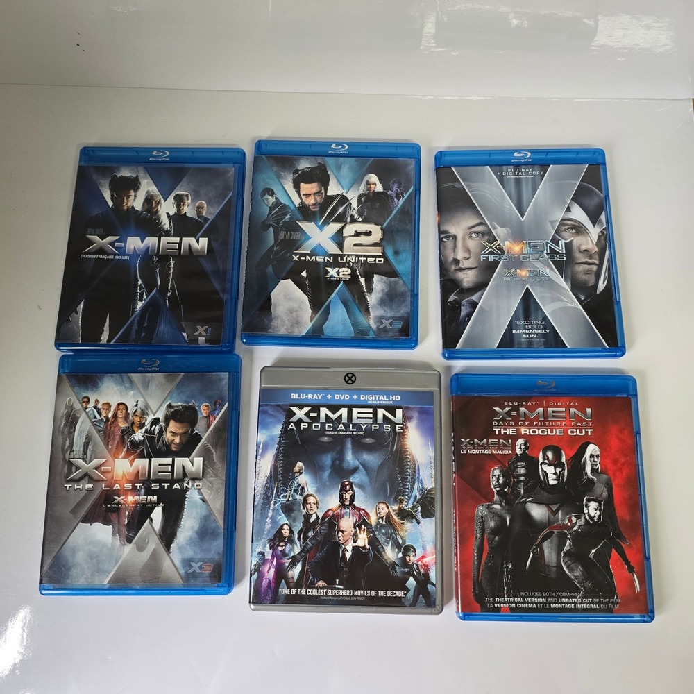 X-Men 6-Movie Collection Blu-ray Sci-Fi Action Hugh Jackman Patrick Stewart